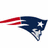 A static image with three vertical sections: a New England Patriots logo, red text on blue background reading "Rule The Universe And Is The Best Team," and an Indianapolis Colts horseshoe logo.