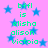 Static image with pink background, blue stars, and green text reading 'bffl is elisha alison victoria' repeated in a pattern