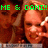 A pixelated image of two people with green text overlay reading "ME & DANI!!EOKIN AWESOME SCARY!" across the top and middle sections.
