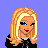 Pixel art contact sheet showing three frames of an animated Linkin Park-themed buddy icon with a blonde cartoon character, text elements, and partial body views against a blue background.