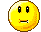 yellow circular icons with black eyes and varied mouth expressions, including neutral, smiling, pouting, and pink bubble effects in the bottom
