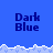 Pixelated blue background with white wave-like borders and repeated 'Dark Blue' text in dark blue pixel font.