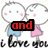 A static image of cartoon figures with text overlays reading "and they said it wouldn't last" over repeated "i love you" phrases.