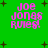 Green background with black plus signs and pink text reading "Joe Jonas Rules!" in four identical quadrants.