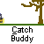 Animated sequence showing a cartoon character interacting with a tree, catching a falling object, and changing colors.