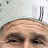 Animated contact sheet of three elderly men's faces with text boxes reading "whos side" and "is he on?" in red and blue pixelated fonts, framed by colored borders.