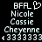 Pixelated text displays 'BFR' with a heart symbol, followed by names and repeated numbers on black background.
