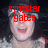 A pixelated image of a person with dark hair and a light-colored top, overlaid with red text in three separate sections.
