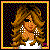Pixelated 2x2 contact sheet of a female character with brown hair, white top, white shorts, and white lace-up boots across four frames showing head/upper body, waist/legs, legs only, and text overlay.