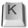 Two side-by-side pixelated icons display a stylized 'K' on gray backgrounds with white and dark borders.
