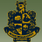 Pixelated crest with yellow and dark blue sections, a crown on top, and the word 'BULLY' in large yellow letters to its right.