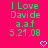 Green pixelated text on bright pink background with white heart symbols at bottom, displaying 'I Love Davide a.a.f 5.21.08' in two identical side-by-side