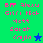 Pixelated text list with star symbols on green and blue backgrounds, showing names in pink font across two color-blocked sections.