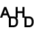 A static image of black letters A, H, D arranged in various combinations on a white background with a red banner containing yellow and white text.