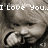 A four- of a child's face with pixelated text overlays reading "I Love You... Now and Forever <3" in grayscale