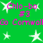 Green background with pink text and white stars, displaying repeated phrases and star symbols in a static pattern.