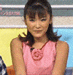 A person in a pink sleeveless top with a rose design holds a pink rectangular object in four sequential poses against a yellow and blue background.