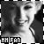 Black-and-white pixelated image of a person's face with visible eyes, nose, and mouth; text "HM FAN" at bottom.