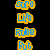 Four- with pixelated text and Statue of Liberty image; top-left black background, top-right blue background, bottom-left red background, bottom-right grayscale statue