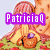 Four distinct pixelated buddy icons display 'PatriciaQ' text over different characters and backgrounds.