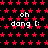 Pixelated red star pattern background with repeated white text "oh dang t:" in a , no visible animation changes across observations
