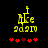 Yellow pixelated text 'I like you' above yellow '9d9M', red stars below, with one star changing color between frames.