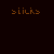 Pixelated text collage on dark background with repeated phrases in white, red, and brown; animated sequence shows shifting letterforms.