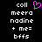 Pixelated text and a pink heart icon on black background, with visible animation change in the heart's shape.