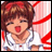 A pixelated anime-style character with brown hair and a white shirt against red-and-white striped background, next to text reading "Anime IM" and "COM" on black.