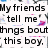 A static image with fragmented text in black font on a white background, featuring blue and purple pixelated patterns.