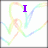 A static image with purple text reading "I LOVE JADEN" over a white background with multicolored wavy lines.
