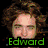 six pixelated images with text labels: Edward, Bella, Jacob, Equals =, twilight. Each image shows a person or symbol against distinct backgrounds