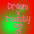 Pixelated text 'Dream Y Mashity' with symbols on red and green gradient background, animated color shift between frames.