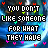 Pixelated text on a blue swirling background with scattered colored hearts, displaying phrases about loving someone for their song.