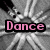 six pixelated images with text and silhouettes, including "Dance," "is," "Life," a dancer silhouette, and "dedicated to dancing."
