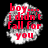 Two side-by-side pixelated text bubbles with red lettering on a black background, each containing distinct phrases.