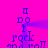 A vibrant pink background displays repeated blue text reading "I do rock and roll" with purple motion blur effects