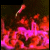Animated contact sheet showing two frames of a pixelated icon with fiery red and pink effects, a floating stick-like object, and text reading "HOSH PIT" in the top-right corner.