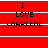 Red background with white horizontal lines and black text reading "I LOVE CHARLENE" in three , displayed across multiple repeated