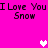 Pixelated text and hearts on a bright pink background with repeated phrases.