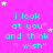 A bright pink background with repeated cyan text "i look at you and think 'i wish'" surrounded by white and pink stars.