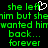 Green pixelated text on black background with a white heart symbol replacing the 'i' in 'left', repeated across two