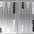Pixelated grayscale image with vertical bars on left, text blocks on right reading 'Anyone for some' and 'buckgo nmor' in blocky font.