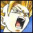 A 48x48 pixel buddy icon featuring a close-up of an anime character's face with open mouth on the left, and stylized text "Anime IM" above smaller text "COM" on a black background to the right.