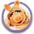 A 50x50 pixel animated buddy icon featuring Miss Piggy from The Muppets, displayed in a contact sheet with two frames showing slight animation differences against a green background with "OriginalIcons.com" text.