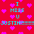 Red background with pink heart shapes and cyan text reading "I MISS U JUSTIN!!!!!!!!" repeated across the image.