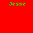 Four identical green pixelated 'Jesse' text labels arranged in a on a solid red background
