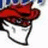 Pixelated cartoon-style icon shows a character with a large red hat, white face, and black outline against a white background.