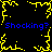 Black background with yellow pixelated lightning bolts forming a border and central starburst, blue text reading "Shocking? Shocking?" at top and bottom.