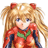 Pixelated anime-style character with blonde pigtails and red hair ties in a red bodysuit, next to black background with white text "Anime IM" and stylized signature.